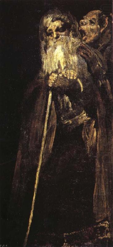 Two Old Men, Francisco Goya